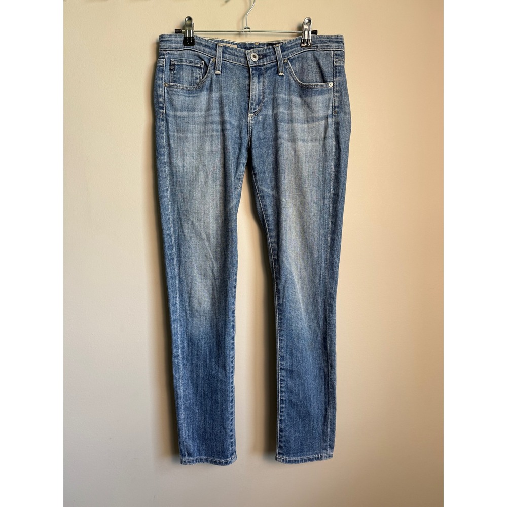 AG Adriano Goldschmied The Stevie Ankle Slim Straight Leg Womens 27R Blue Denim